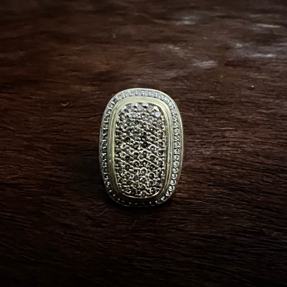 18k gold David Yurman diamond ring